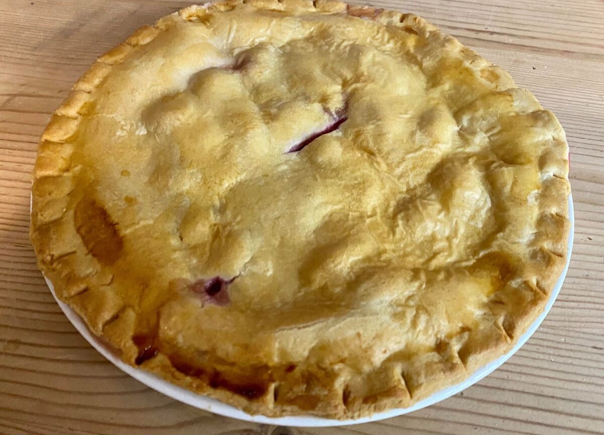 Selection of mouth watering pie’s at Caffi Wyre