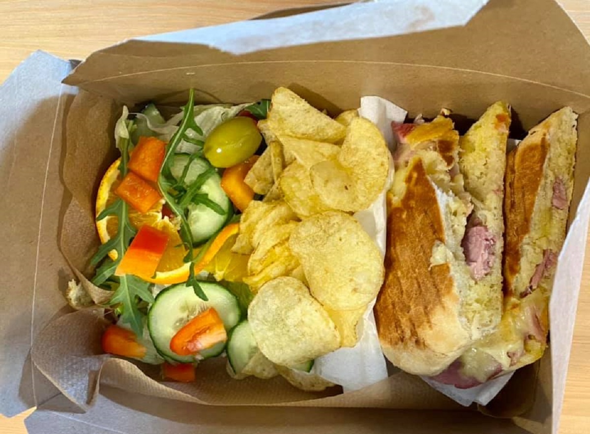 Takeaway Caffi Wyre paninis, using freshly made produce
